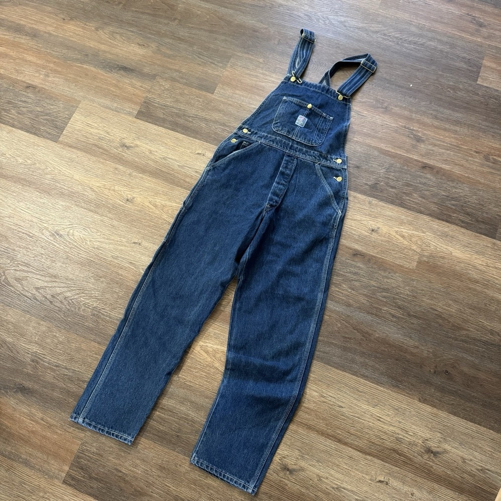 NWI Pointer Brand Bib Overalls Dark Denim Men's Sz‎ 30 USA Farmer Country